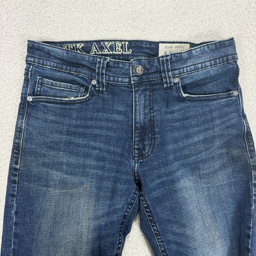 TK Axel Slim Boot Jeans Men's 30x30 (Actual 30x28) Western Y2K Workwear Casual